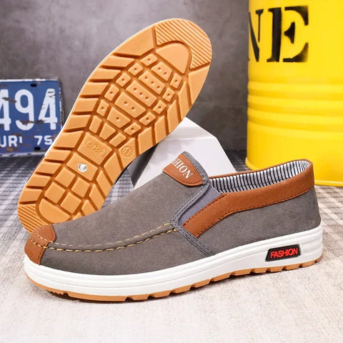 Image of Shoes for Men Plus Size Male Loafers Casual Comfortable Sneakers Slip On leisure Shoes Lightweight Vintage Flats-FrenzyAfricanFashion.com