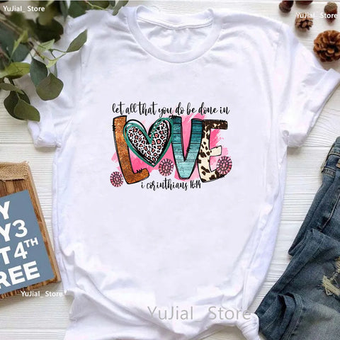 Image of All My Hope Is In Jesus Graphic Print T-Shirt Women-FrenzyAfricanFashion.com