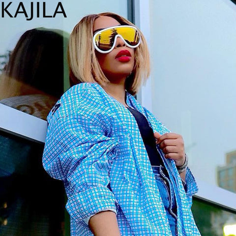 Image of Candy Classy Design Punk Oversize Unisex Sunglasses-FrenzyAfricanFashion.com