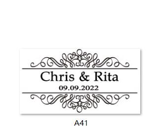 Image of Custom Transparent Labels, Wedding Labels-FrenzyAfricanFashion.com