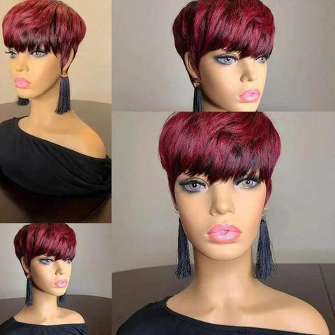 Image of Frenzy Straight Pixie Cut Hair Bob Wig Honey Gold-FrenzyAfricanFashion.com