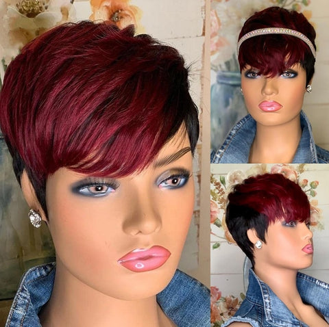 Image of Frenzy Straight Pixie Cut Hair Bob Wig Honey Gold-FrenzyAfricanFashion.com