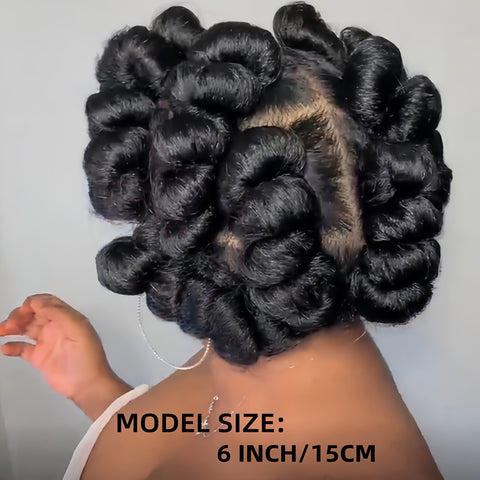 Image of Elegant Full Lace Braid Wig for Women - 200% Density, Double-Layered, Short Style with Large Partition - Perfect for Daily Wear-FrenzyAfricanFashion.com