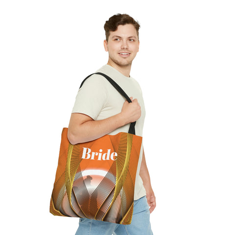 Image of Custom Bridal Tote | Orange Bag | Practical Wedding Gift | Bridal Shower | Women Engagement Bride to be Handbag-FrenzyAfricanFashion.com