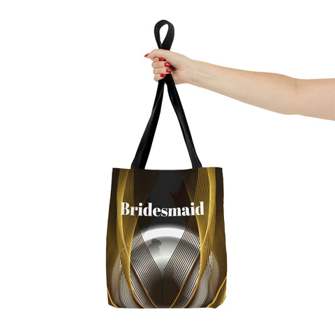 Image of Bridesmaids Gifts | Custom Black Tote | Practical Wedding Gift | Bridal Shower | Bridal Team Handbag-FrenzyAfricanFashion.com