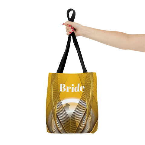 Image of Yellow Bridal Tote | Women Handbag | Custom Wedding Bag | Bridal Shower Gift-FrenzyAfricanFashion.com
