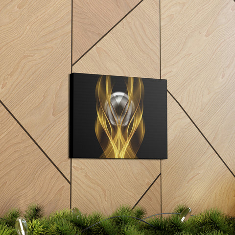 Image of Home Decor Custom Wall ART | Canvas Frame Gold and Black Print | Painting Poster | Abstract Design | Modern Home Office Wall Frame | Firelin-FrenzyAfricanFashion.com