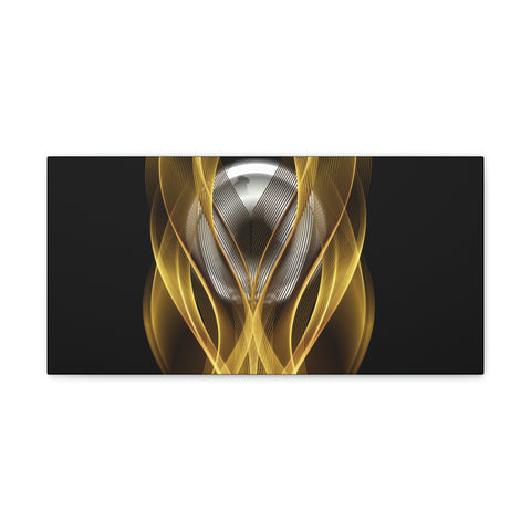 Image of Home Decor Custom Wall ART | Canvas Frame Gold and Black Print | Painting Poster | Abstract Design | Modern Home Office Wall Frame | Firelin-FrenzyAfricanFashion.com