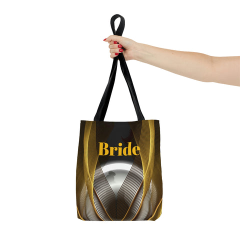 Image of Custom Bridal Tote | Black Bag | Practical Wedding Gift | Bridal Shower | Women Engagement | Bride to be Handbag | Gift For Her-FrenzyAfricanFashion.com