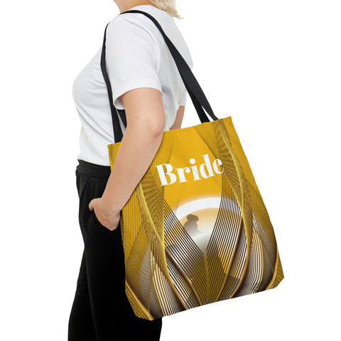 Image of Yellow Bridal Tote | Women Handbag | Custom Wedding Bag | Bridal Shower Gift-FrenzyAfricanFashion.com