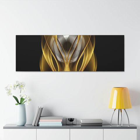 Image of Home Decor Custom Wall ART | Canvas Frame Gold and Black Print | Painting Poster | Abstract Design | Modern Home Office Wall Frame | Firelin-FrenzyAfricanFashion.com