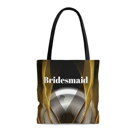 Image of Bridesmaids Gifts | Custom Black Tote | Practical Wedding Gift | Bridal Shower | Bridal Team Handbag-FrenzyAfricanFashion.com