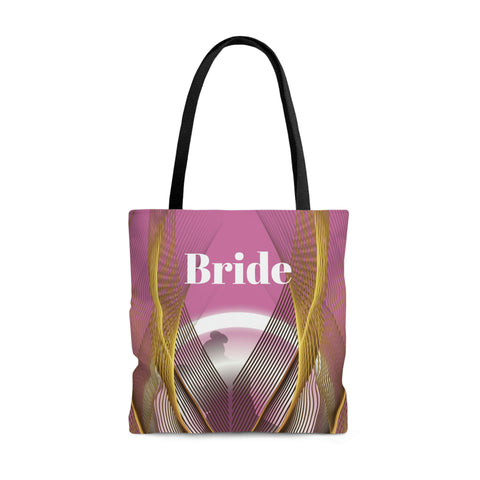 Image of Custom Bride Tote | Pink Women Shoulder Bag | Practical Wedding Gift for Her | Bridal Shower Gift | Women Engagement | Bride to be-FrenzyAfricanFashion.com