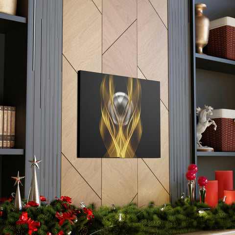 Image of Home Decor Custom Wall ART | Canvas Frame Gold and Black Print | Painting Poster | Abstract Design | Modern Home Office Wall Frame | Firelin-FrenzyAfricanFashion.com