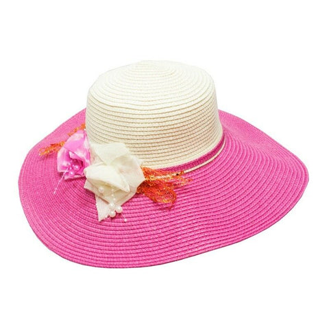 Image of WHOLESALE SUMMER HATS ROSE DESIGNS A012-FrenzyAfricanFashion.com