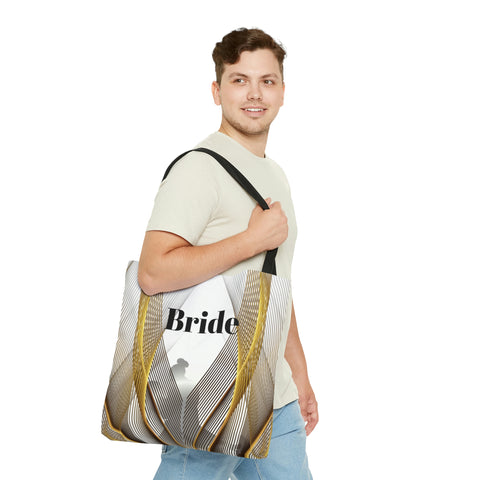 Image of Custom Bridal Tote | White Bag | Practical Wedding Gift | Bridal Shower Gifts | Women Engagement | Bride to be Handbag Gift-FrenzyAfricanFashion.com