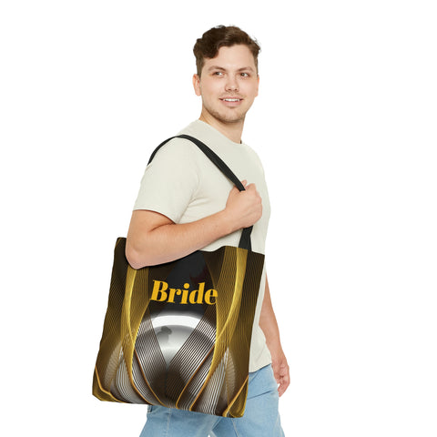 Image of Custom Bridal Tote | Black Bag | Practical Wedding Gift | Bridal Shower | Women Engagement | Bride to be Handbag | Gift For Her-FrenzyAfricanFashion.com