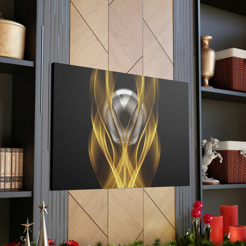 Image of Home Decor Custom Wall ART | Canvas Frame Gold and Black Print | Painting Poster | Abstract Design | Modern Home Office Wall Frame | Firelin-FrenzyAfricanFashion.com