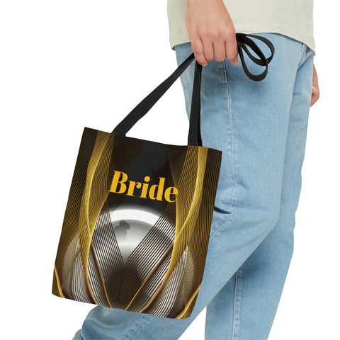 Image of Custom Bridal Tote | Black Bag | Practical Wedding Gift | Bridal Shower | Women Engagement | Bride to be Handbag | Gift For Her-FrenzyAfricanFashion.com