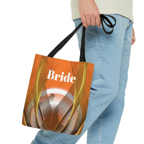 Image of Custom Bridal Tote | Orange Bag | Practical Wedding Gift | Bridal Shower | Women Engagement Bride to be Handbag-FrenzyAfricanFashion.com