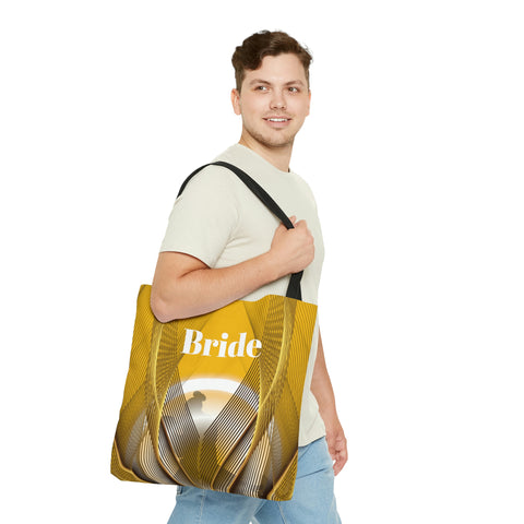 Image of Yellow Bridal Tote | Women Handbag | Custom Wedding Bag | Bridal Shower Gift-FrenzyAfricanFashion.com