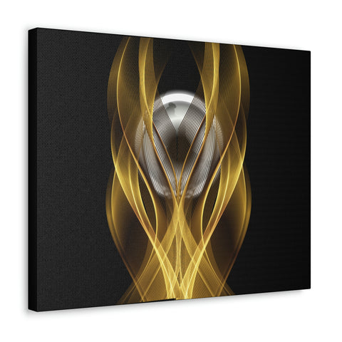 Image of Home Decor Custom Wall ART | Canvas Frame Gold and Black Print | Painting Poster | Abstract Design | Modern Home Office Wall Frame | Firelin-FrenzyAfricanFashion.com