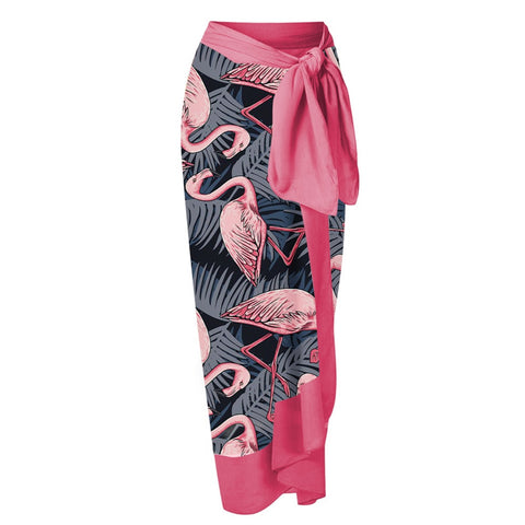 Image of Swimsuit Flamingo Print One Piece Bathing Suit Summer Surf Wear-FrenzyAfricanFashion.com