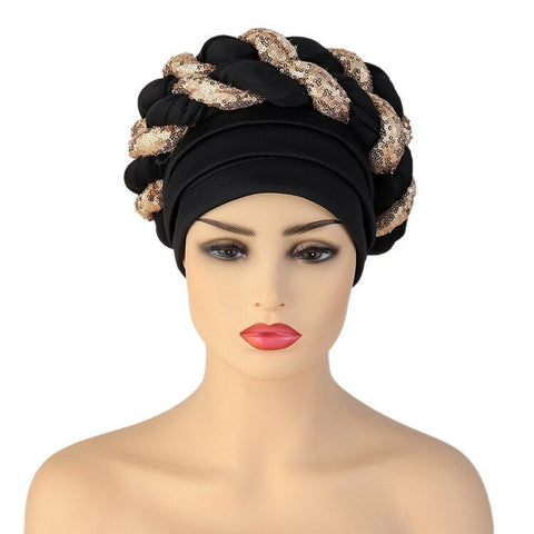 Image of Twisted turbans Headwrap chemo Cap hats-FrenzyAfricanFashion.com