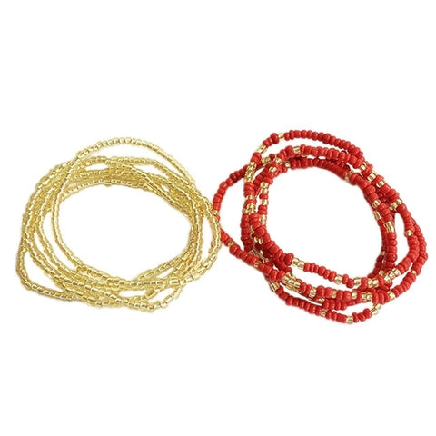 Image of Bohemia Colorful Beads Waist Belly Beach Waistband Bikini Beads Jewelry-FrenzyAfricanFashion.com