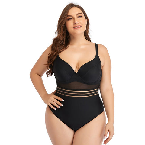 Image of Plus Size Swimsuits Women One Piece Bathing Suit-FrenzyAfricanFashion.com