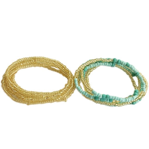 Image of Bohemia Colorful Beads Waist Belly Beach Waistband Bikini Beads Jewelry-FrenzyAfricanFashion.com