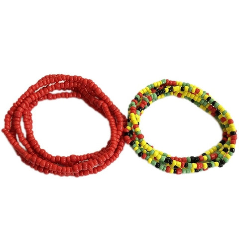 Image of Bohemia Colorful Beads Waist Belly Beach Waistband Bikini Beads Jewelry-FrenzyAfricanFashion.com