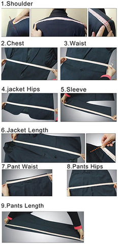 Image of Suit Fashion Formal Business Slim Fit 3-Pieces Blazers Tuxedo Wedding Men Suits Groom Suit-FrenzyAfricanFashion.com