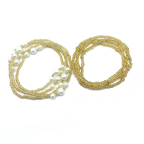 Image of Bohemia Colorful Beads Waist Belly Beach Waistband Bikini Beads Jewelry-FrenzyAfricanFashion.com