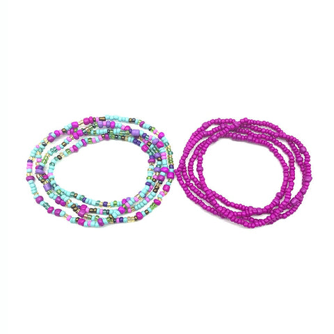 Image of Bohemia Colorful Beads Waist Belly Beach Waistband Bikini Beads Jewelry-FrenzyAfricanFashion.com