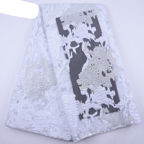Image of Brocade Lace Fabric Material French Jacquard Lace Fabric-FrenzyAfricanFashion.com