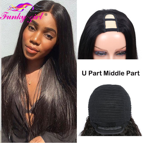 Image of Natural Brazilian Human Hair Long Wigs-FrenzyAfricanFashion.com