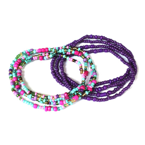 Image of Bohemia Colorful Beads Waist Belly Beach Waistband Bikini Beads Jewelry-FrenzyAfricanFashion.com
