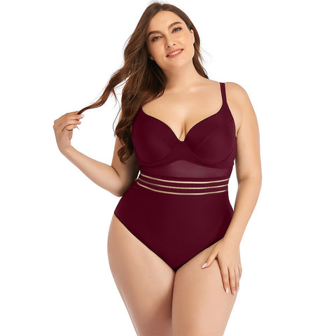 Image of Plus Size Swimsuits Women One Piece Bathing Suit-FrenzyAfricanFashion.com