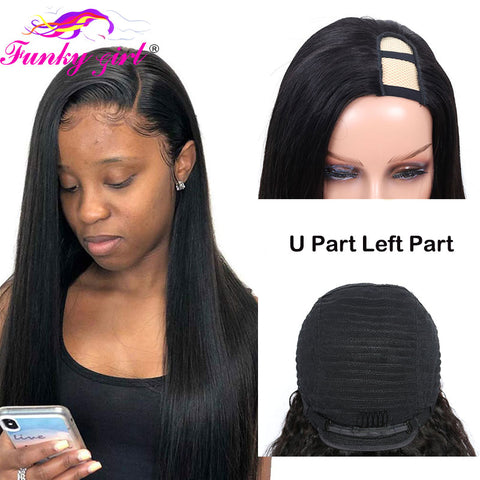 Image of Natural Brazilian Human Hair Long Wigs-FrenzyAfricanFashion.com