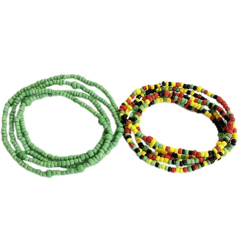 Image of Bohemia Colorful Beads Waist Belly Beach Waistband Bikini Beads Jewelry-FrenzyAfricanFashion.com