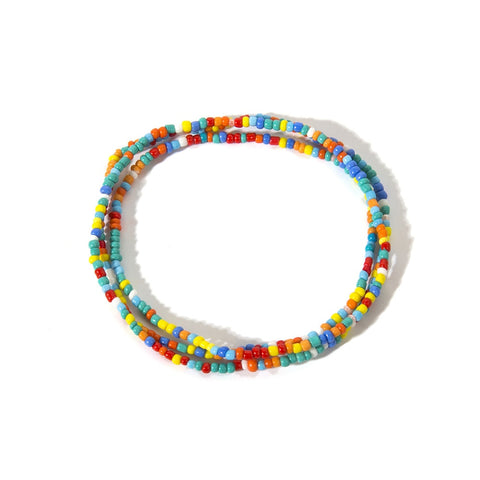 Image of Bohemia Colorful Beads Waist Belly Beach Waistband Bikini Beads Jewelry-FrenzyAfricanFashion.com