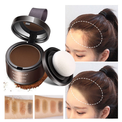 Image of Hair Fluffy Powder Instantly Black Root Cover Up Natural Instant Hairline Shadow Powder Hair Concealer Coverage-FrenzyAfricanFashion.com