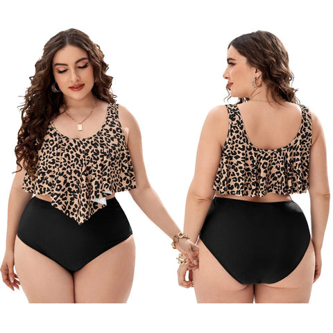 Image of Women Push Up Bikinis Set Swimwear Plus Size High Waist Swimsuit Beachwear-FrenzyAfricanFashion.com