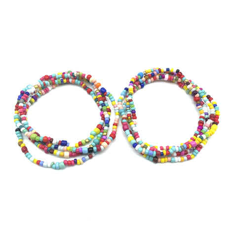 Image of Bohemia Colorful Beads Waist Belly Beach Waistband Bikini Beads Jewelry-FrenzyAfricanFashion.com