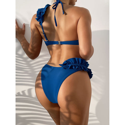 Image of High Waist Swimwear Women Swimsuit Push Up Bathing Brazilian Bikini Set Summer Beachwear-FrenzyAfricanFashion.com