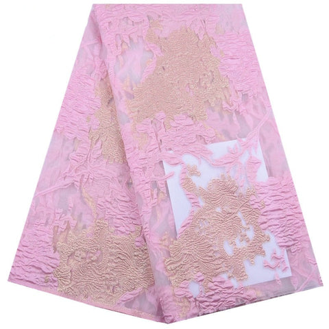 Image of Brocade Lace Fabric Material French Jacquard Lace Fabric-FrenzyAfricanFashion.com