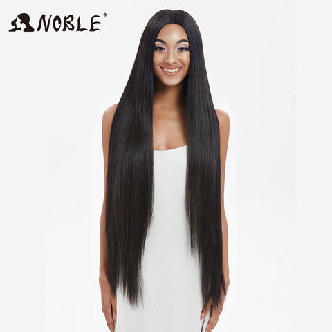 Image of Noble Synthetic Lace Front Wigs For Women 38 Inch Straight Wig Lace Wig Ombre Blonde Lace Wigs Cosplay Straight Lace Front Wig-FrenzyAfricanFashion.com