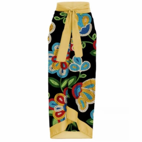 Image of One Piece Swimsuit Floral Print Beach Bathing Suit Set-FrenzyAfricanFashion.com