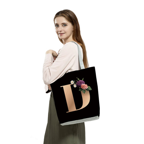 Image of Letter Alphabets Women Tote Shoulder Handbag-FrenzyAfricanFashion.com